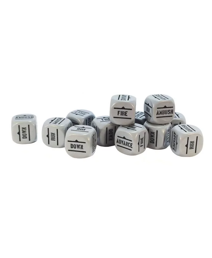 Bolt Action : Order Dice Grey (x12)