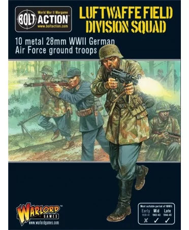 Bolt Action : Luftwaffe Field Division Squad | Boutique Starplayer | Jeu de Figurines