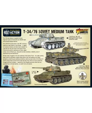 Bolt Action : Soviet T34/76 Medium Tank | Boutique Starplayer | Jeu de Figurines