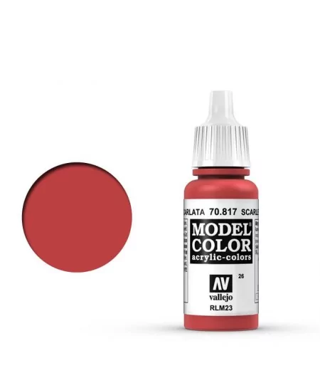 Vallejo Model Color : Rouge Écarlate | Boutique Starplayer | Peinture & Modélisme