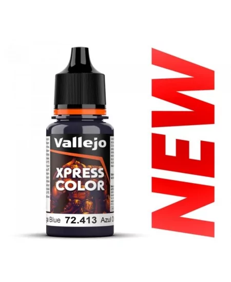 Vallejo : Xpress Color - Bleu Omega - Omega Blue - Flacon 18ml