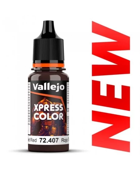 Vallejo Xpress Color : Rouge Velours - Flacon 18ml