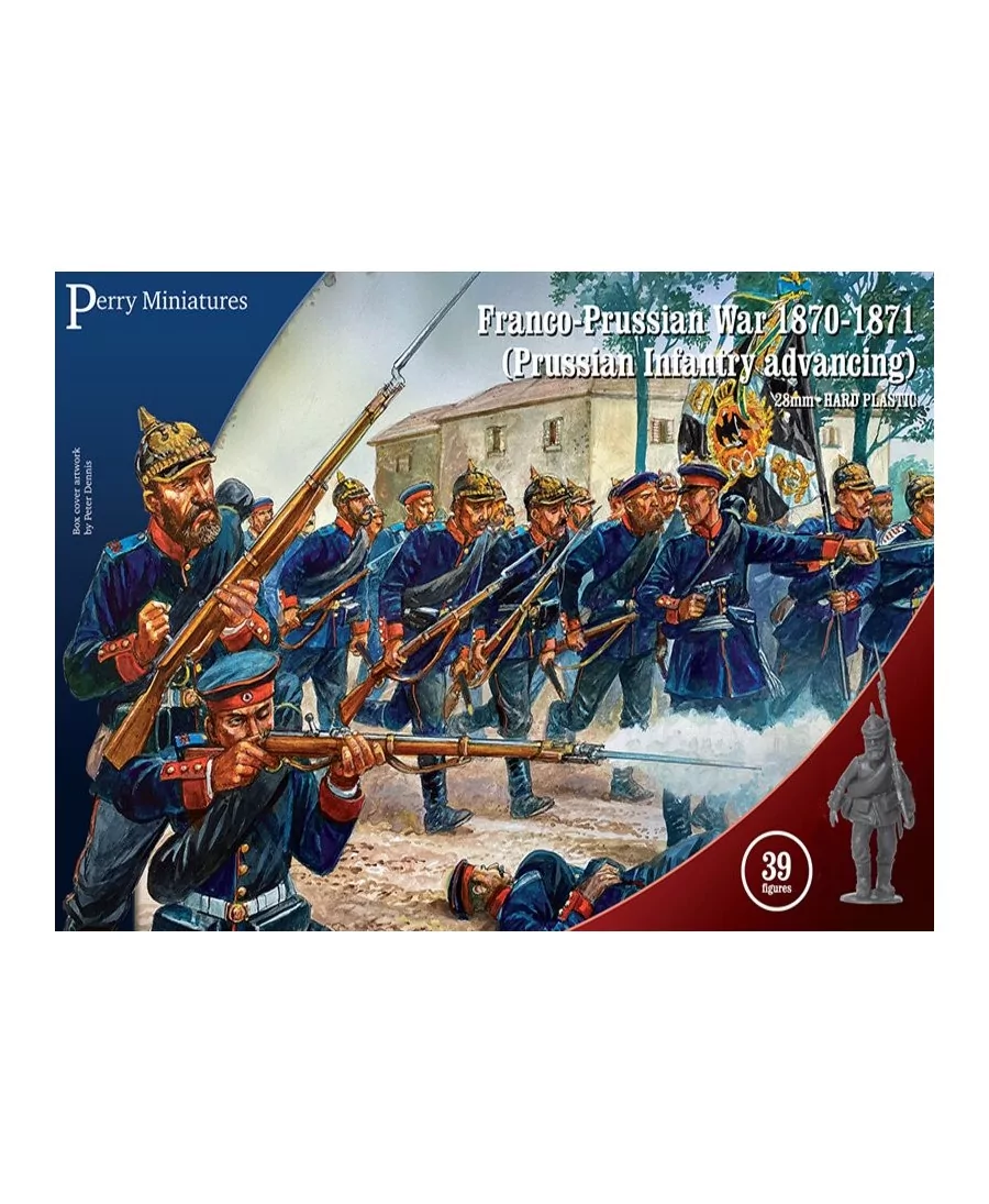 Prussian Infantry advancing : Franco-Prussian War 1870-1871