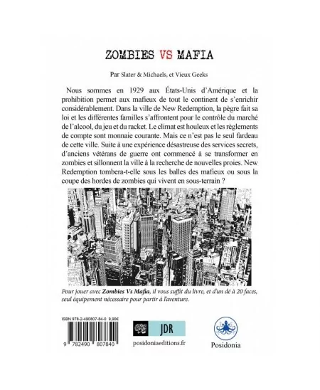 Zombies VS Mafia - Livre Jeu