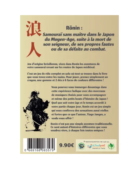 Ronin – Jeu de Rôle en Solo