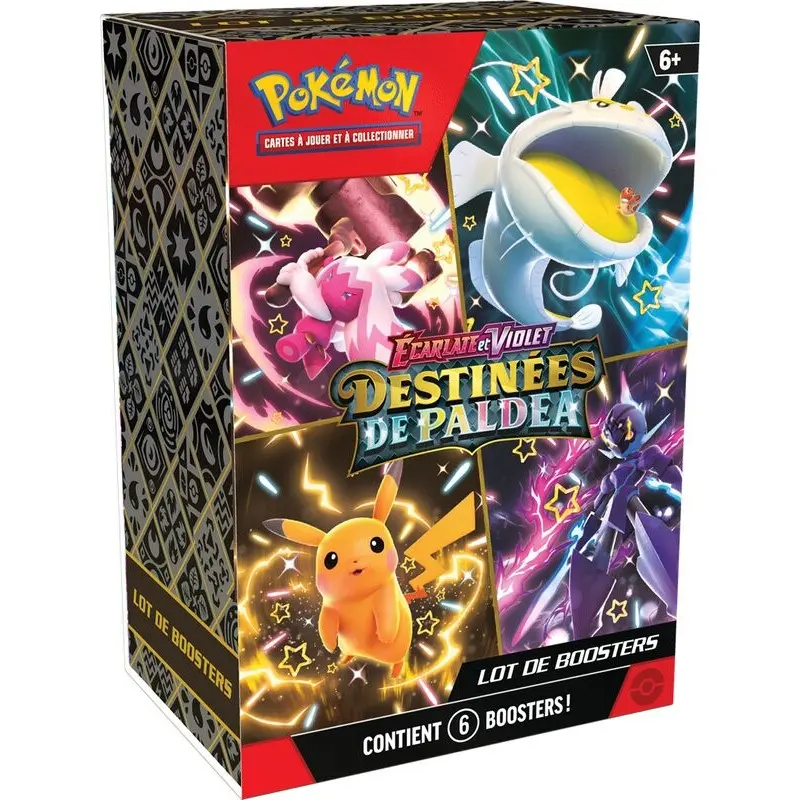 Pokémon EV045 : Lot de 6 Boosters - Destinées de Paldea