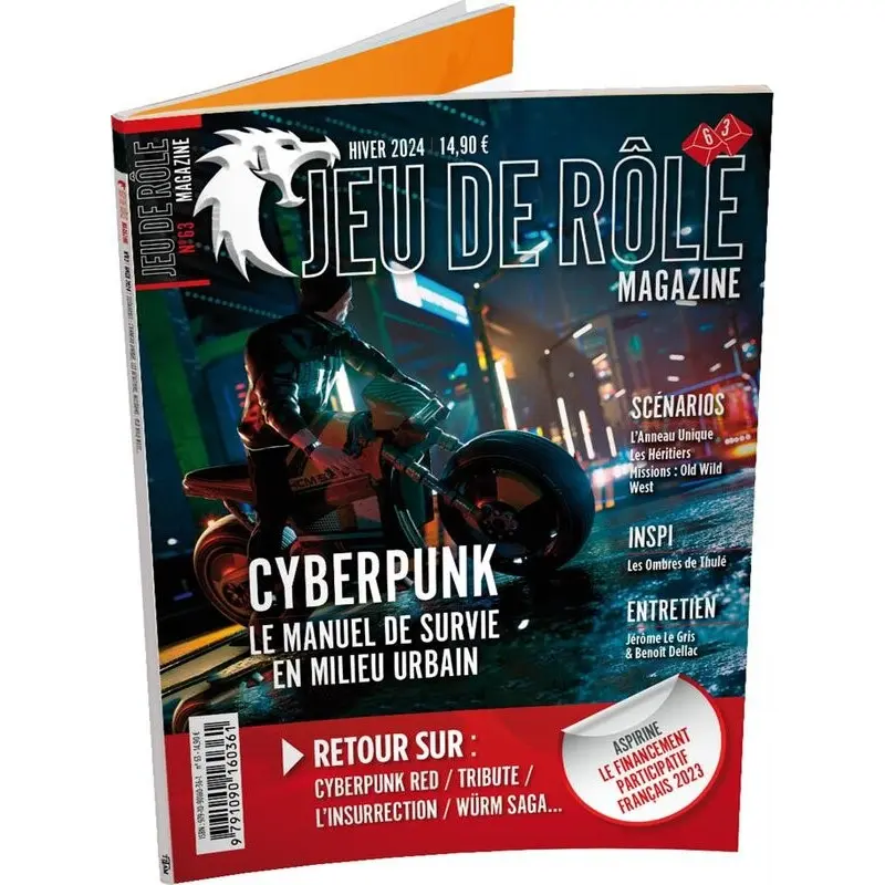 Jeu de Rôle Magazine n°63 - Hiver 2024