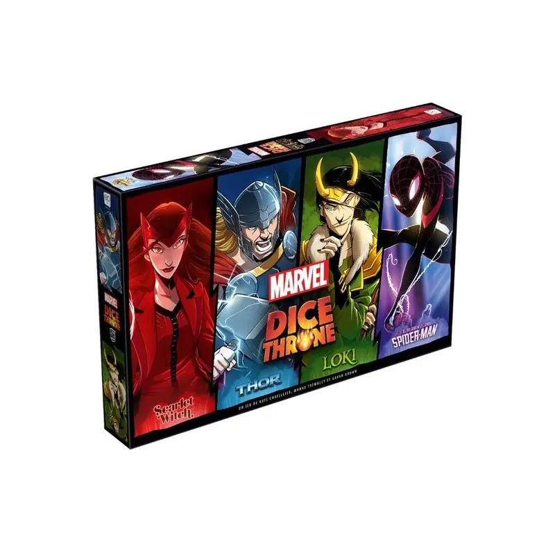 Dice Throne Marvel : Thor, Loki, Spiderman, Scarlet Witch