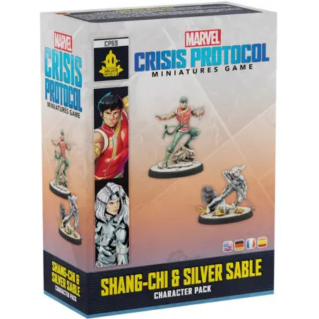boite du jeu "marvel crisis protocol" extension "Shang-Chi & Silver"