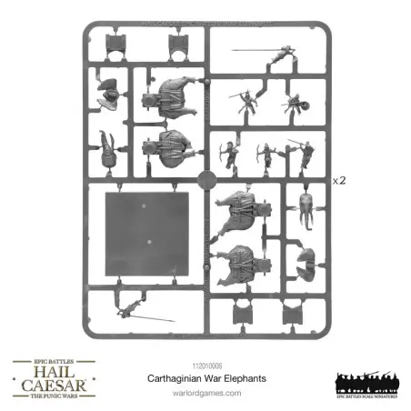 Hail Caesar Epic Battles : Carthaginian War Elephants