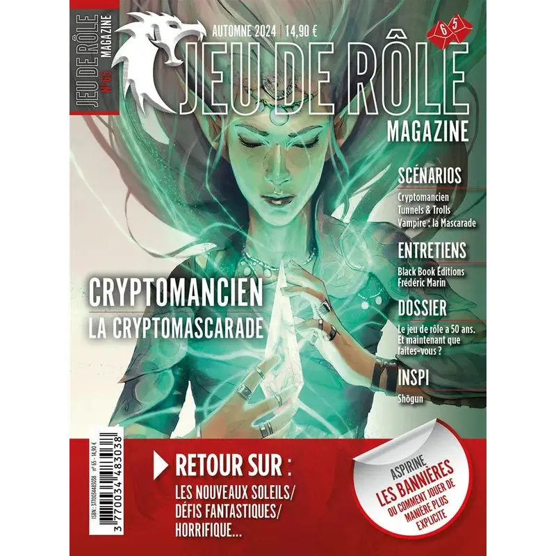 Jeu de Rôle Magazine N°65 - Automne 2024