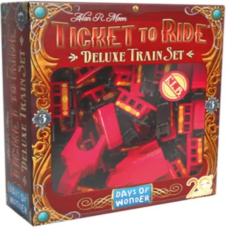 boite Deluxe train set rouge, les aventuriers du rail