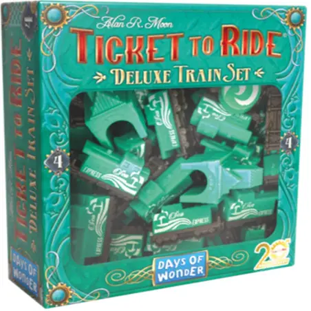 boite Deluxe, train set, couleur verte, les aventuriers du rail