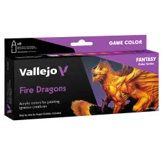 coffret peinture, vallejo game color, fire dragons