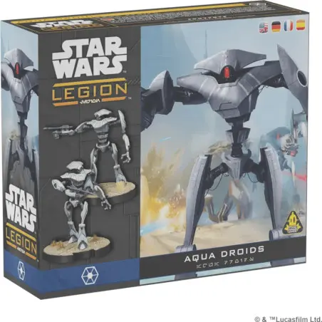 boite de figurines, Aqua droids, star wars Legion