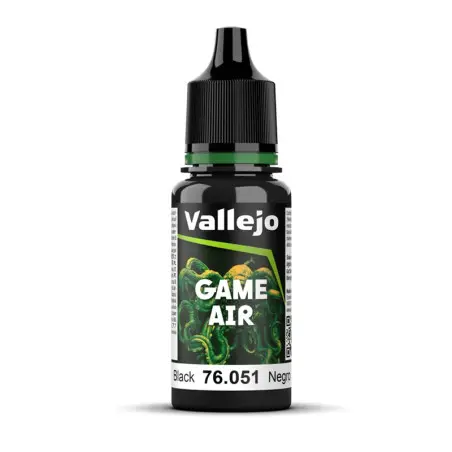 Flacon de peinture, Vallejo Game Air 76051, Noir Abîme