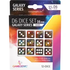 Set de Dés 6, Galaxy Series, Mars, 16mm