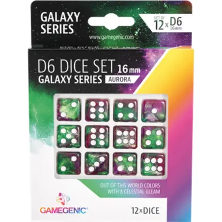 Set de Dés 6 - Galaxy Series - Aurora