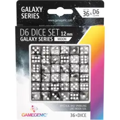 Galaxy Series - Moon - Set de 36 Dés de 6 (12mm)