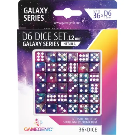 Galaxy Series - Nebula - Set de 36 Dés de 6 (12mm)