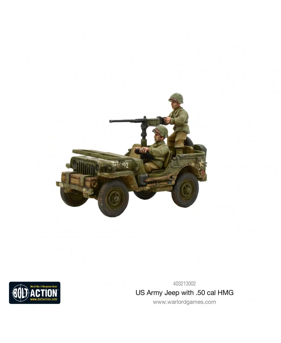 Bolt Action : US Army Jeep avec 50 Cal HMG